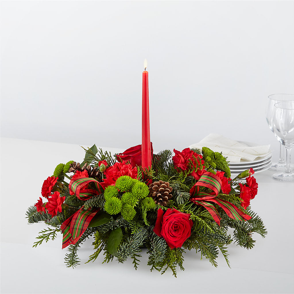 By the Candlelight Centerpiece – RANCHVIEW FLORAL & INTERIORS, Overland Park KS