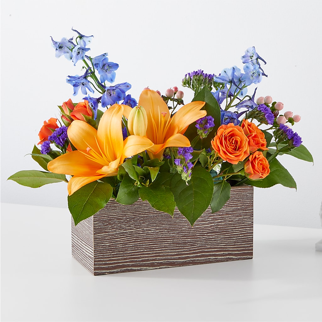 Radiant Citrus Box Bouquet – RANCHVIEW FLORAL & INTERIORS, Overland Park KS