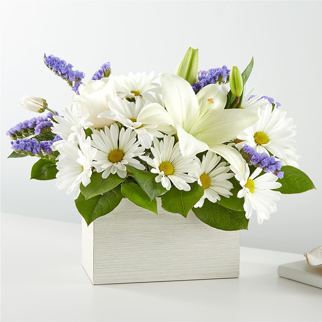 Beyond Blue Box Bouquet – RANCHVIEW FLORAL & INTERIORS, Overland Park KS