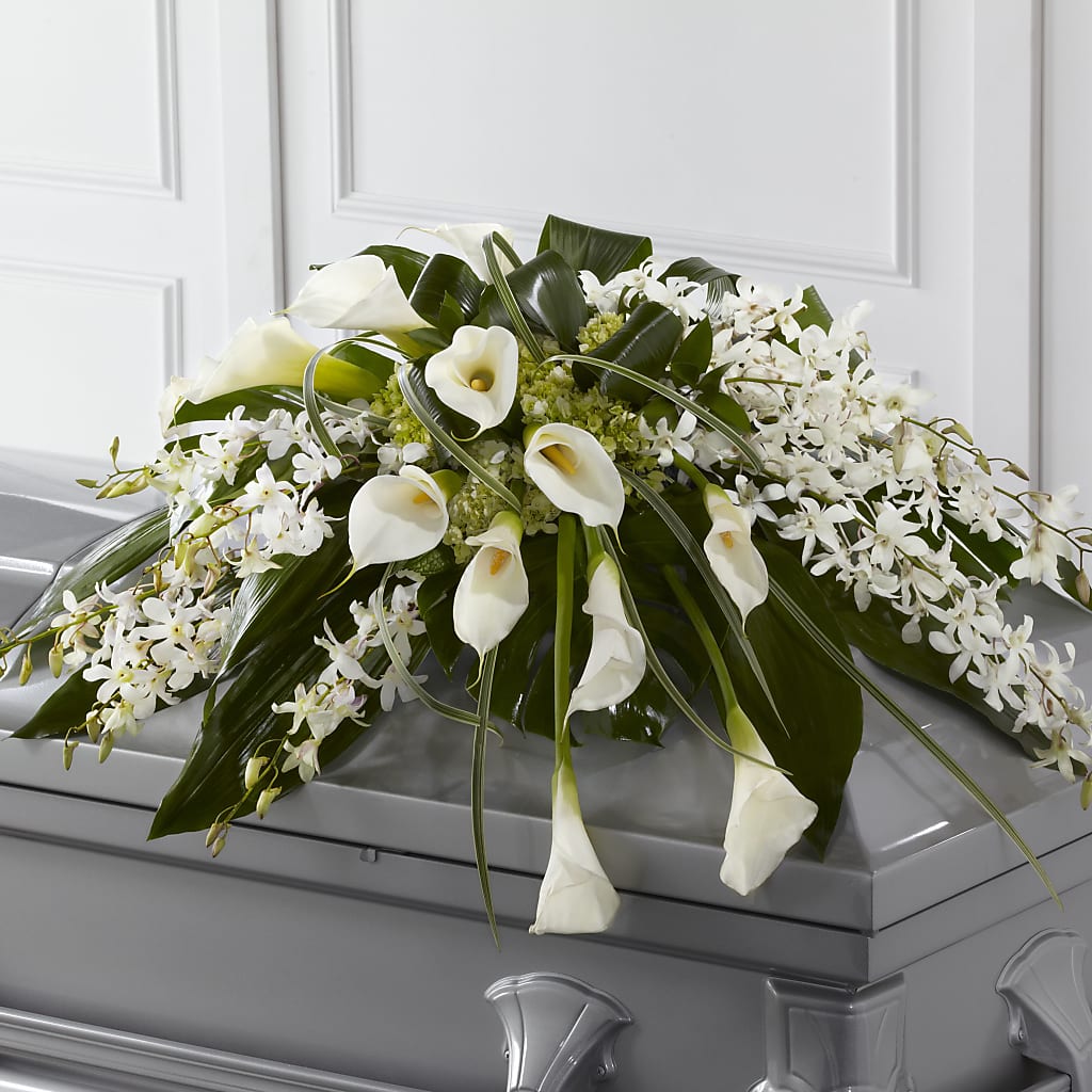 Angel Wings Casket Spray – RANCHVIEW FLORAL & INTERIORS, Overland Park KS