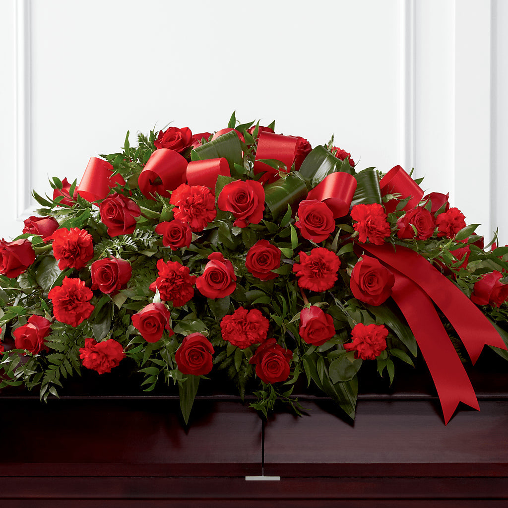 Tribute of Life Casket Spray – RANCHVIEW FLORAL & INTERIORS, Overland Park KS