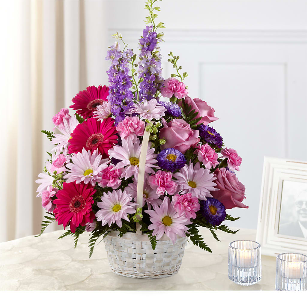 Pastel Peace Basket – RANCHVIEW FLORAL & INTERIORS, Overland Park KS