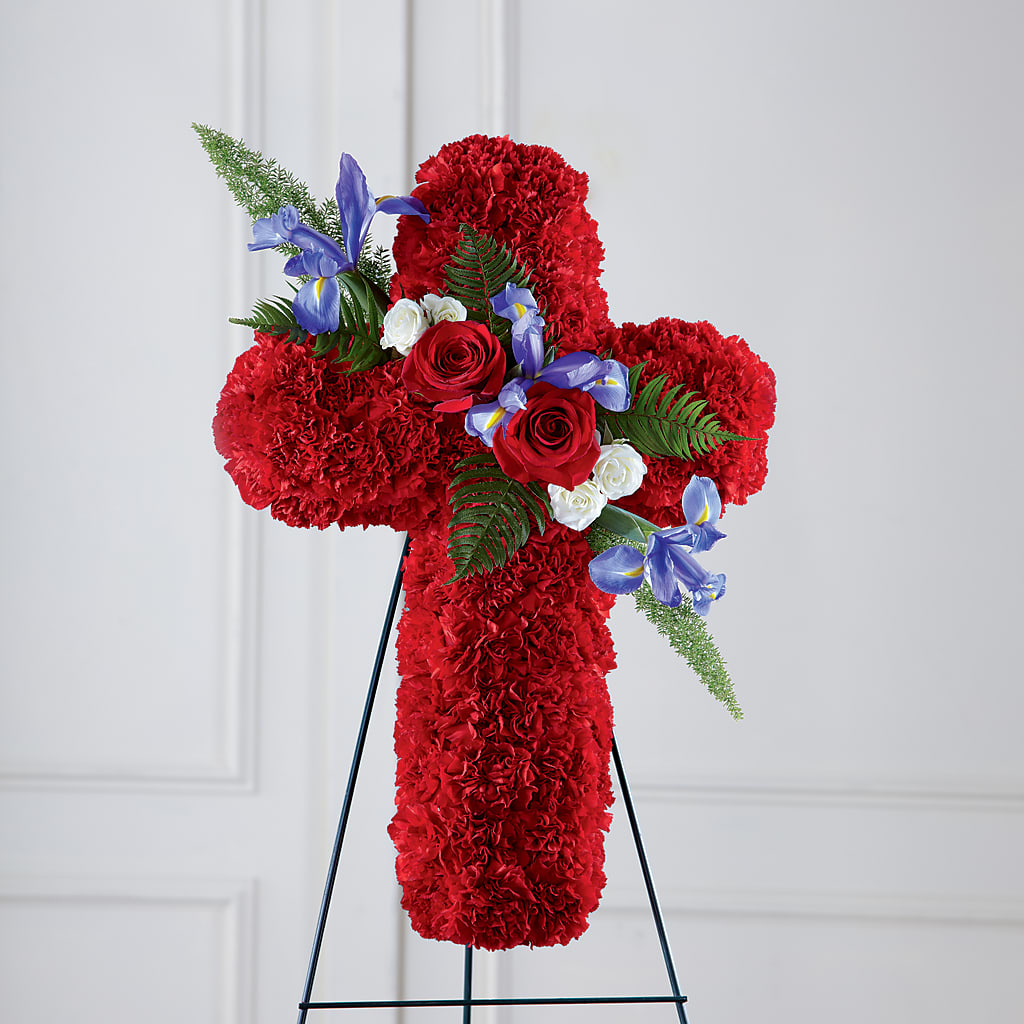 Faithful Hero Floral Cross – RANCHVIEW FLORAL & INTERIORS, Overland Park KS