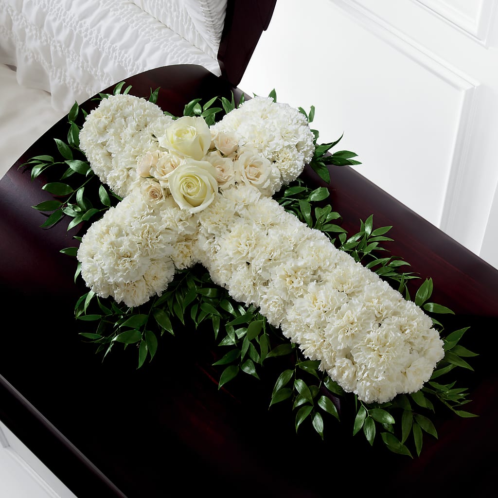 Peaceful Memories Casket Spray (Standard) – RANCHVIEW FLORAL & INTERIORS, Overland Park KS