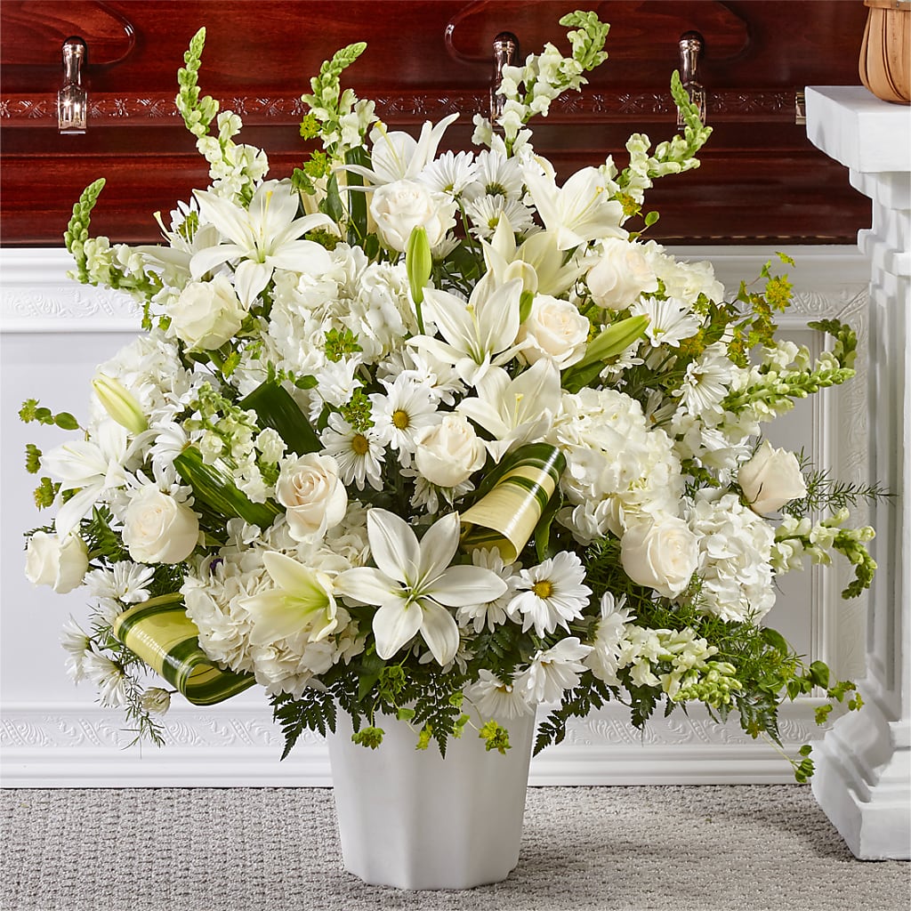Thoughts of Tranquility Floor Basket – RANCHVIEW FLORAL & INTERIORS, Overland Park KS