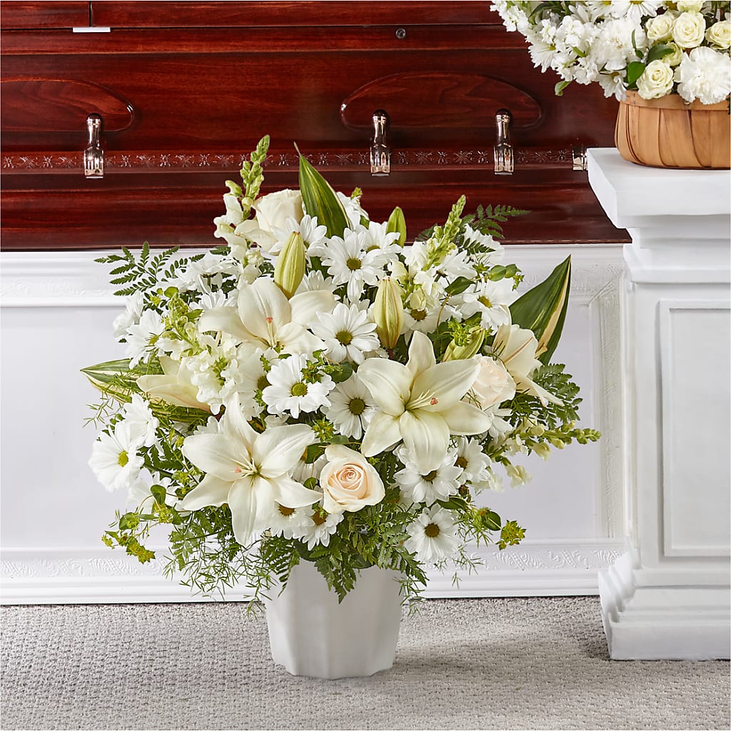 Thoughts of Tranquility Floor Basket – RANCHVIEW FLORAL & INTERIORS, Overland Park KS