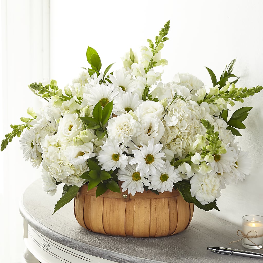Pure Ivory Basket – RANCHVIEW FLORAL & INTERIORS, Overland Park KS