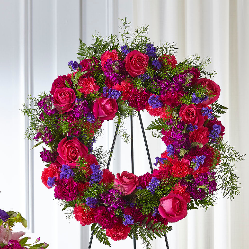 Calming Colors Wreath – RANCHVIEW FLORAL & INTERIORS, Overland Park KS