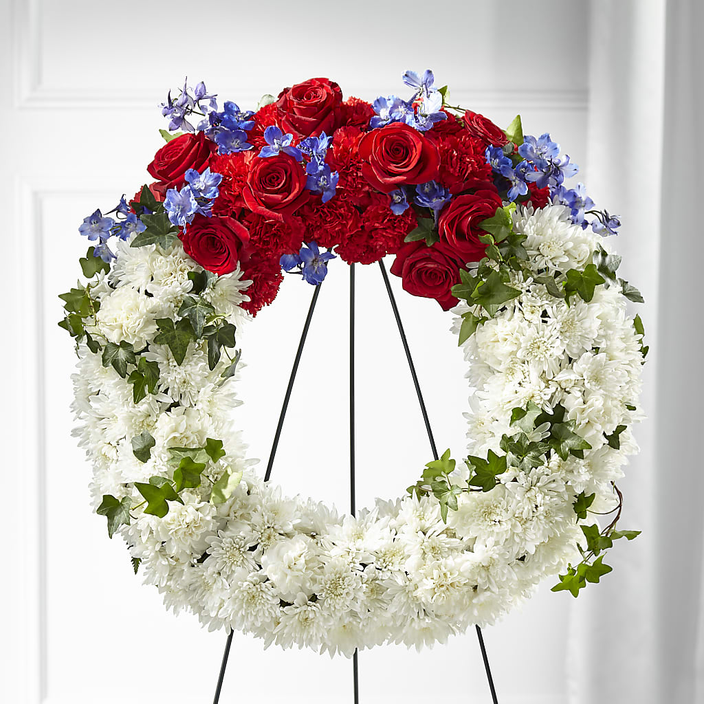 Patriotic Passion Wreath – RANCHVIEW FLORAL & INTERIORS, Overland Park KS