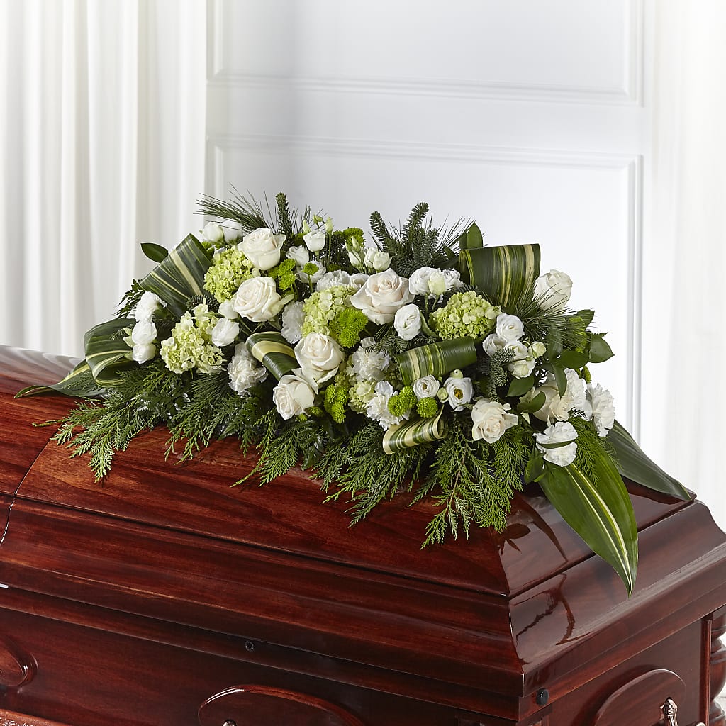 Hopeful Gesture Casket Spray – RANCHVIEW FLORAL & INTERIORS, Overland Park KS