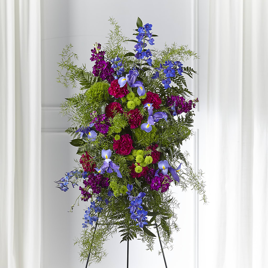 Heavenly Skies Standing Spray – RANCHVIEW FLORAL & INTERIORS, Overland Park KS