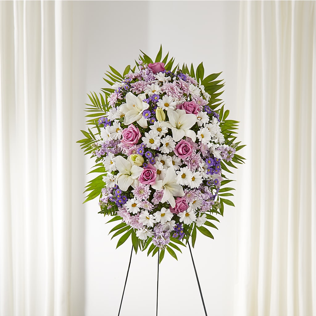 Surrounded by Love Standing Spray – RANCHVIEW FLORAL & INTERIORS, Overland Park KS