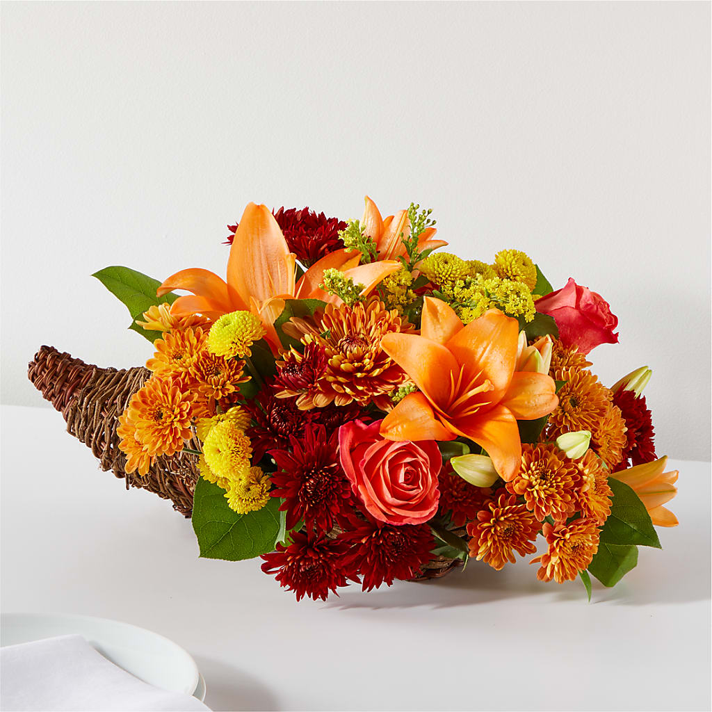 Bouquet of Blessings Cornucopia – RANCHVIEW FLORAL & INTERIORS, Overland Park KS