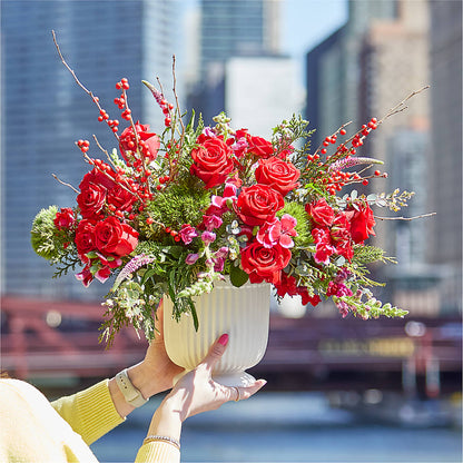 Big Red Bow Bouquet – RANCHVIEW FLORAL & INTERIORS, Overland Park KS