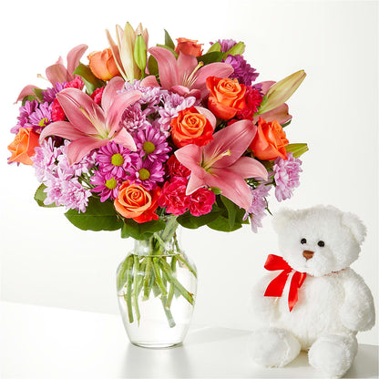 One and Only Bouquet and Bear Bundle – RANCHVIEW FLORAL & INTERIORS, Overland Park KS