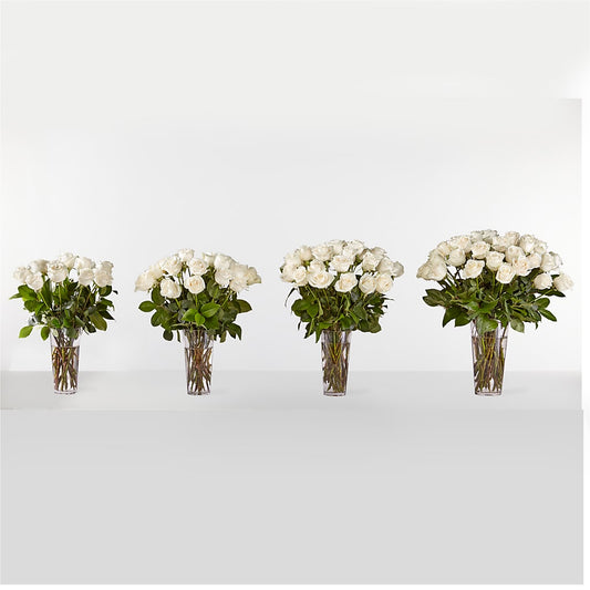 Long Stem White Rose Bouquet – RANCHVIEW FLORAL & INTERIORS, Overland Park KS