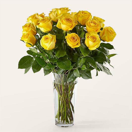 Long Stem Yellow Rose Bouquet – RANCHVIEW FLORAL & INTERIORS, Overland Park KS
