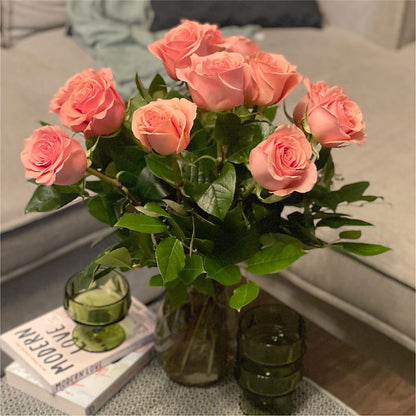 Long Stem Pink Rose Bouquet – RANCHVIEW FLORAL & INTERIORS, Overland Park KS