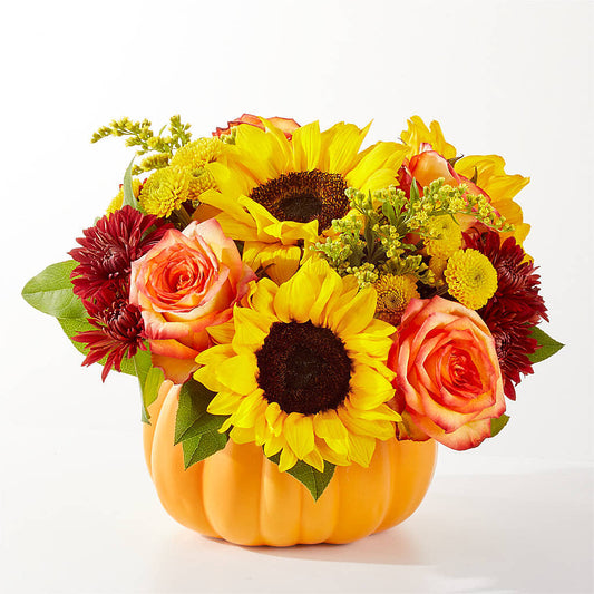 Golden Gourd Pumpkin Bouquet – RANCHVIEW FLORAL & INTERIORS, Overland Park KS
