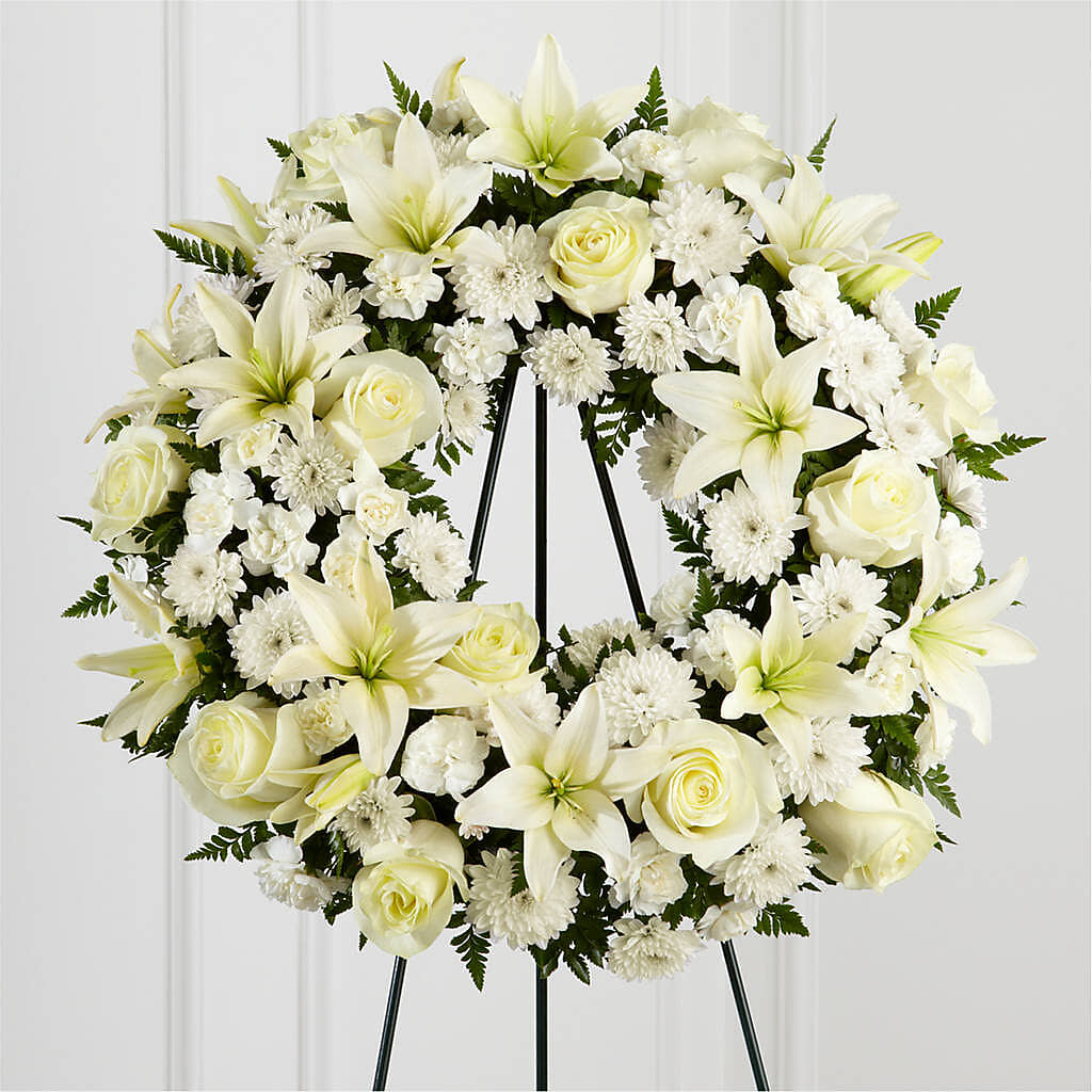 Treasured Tribute Wreath – RANCHVIEW FLORAL & INTERIORS, Overland Park KS