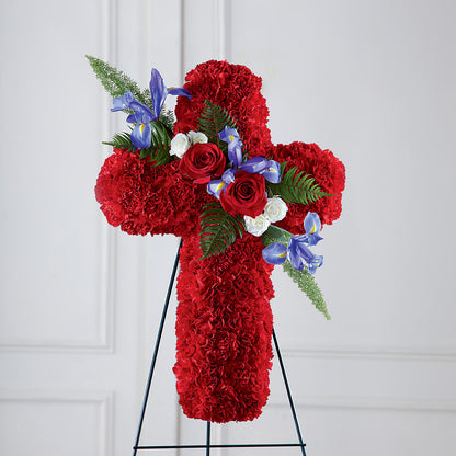 Faithful Hero Floral Cross – RANCHVIEW FLORAL & INTERIORS, Overland Park KS