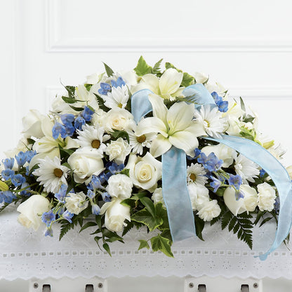 Tender Treasure Casket Spray – RANCHVIEW FLORAL & INTERIORS, Overland Park KS