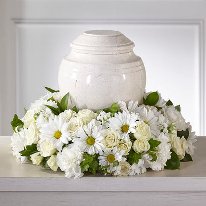Ivory Gardens Cremation Adornment – RANCHVIEW FLORAL & INTERIORS, Overland Park KS