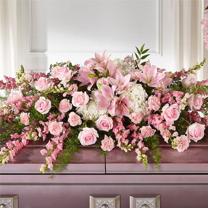 Life & Remembrance Casket Spray – RANCHVIEW FLORAL & INTERIORS, Overland Park KS