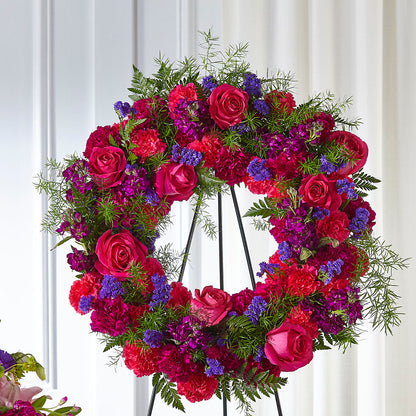 Calming Colors Wreath – RANCHVIEW FLORAL & INTERIORS, Overland Park KS