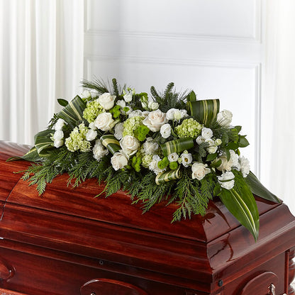 Hopeful Gesture Casket Spray – RANCHVIEW FLORAL & INTERIORS, Overland Park KS
