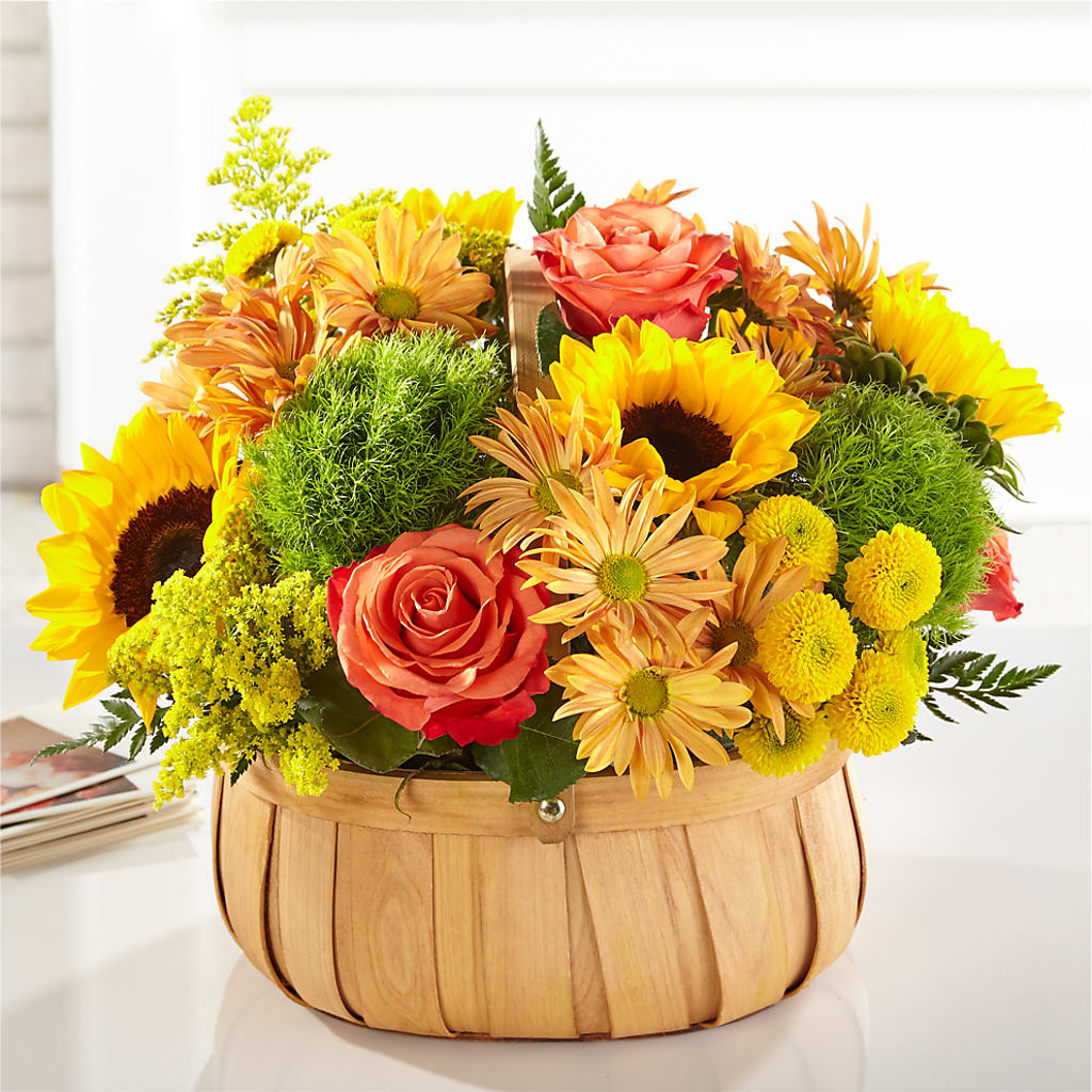 Harvest Sunflower Basket – RANCHVIEW FLORAL & INTERIORS, Overland Park KS