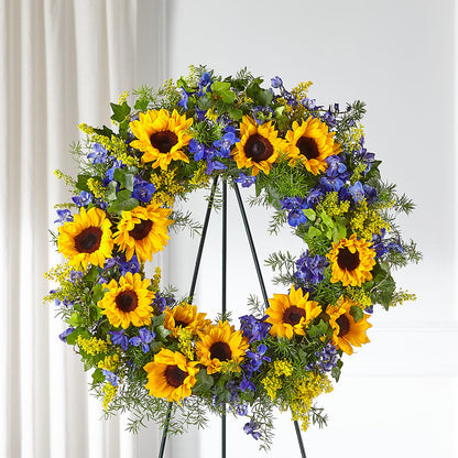 Bright Rays Wreath – RANCHVIEW FLORAL & INTERIORS, Overland Park KS