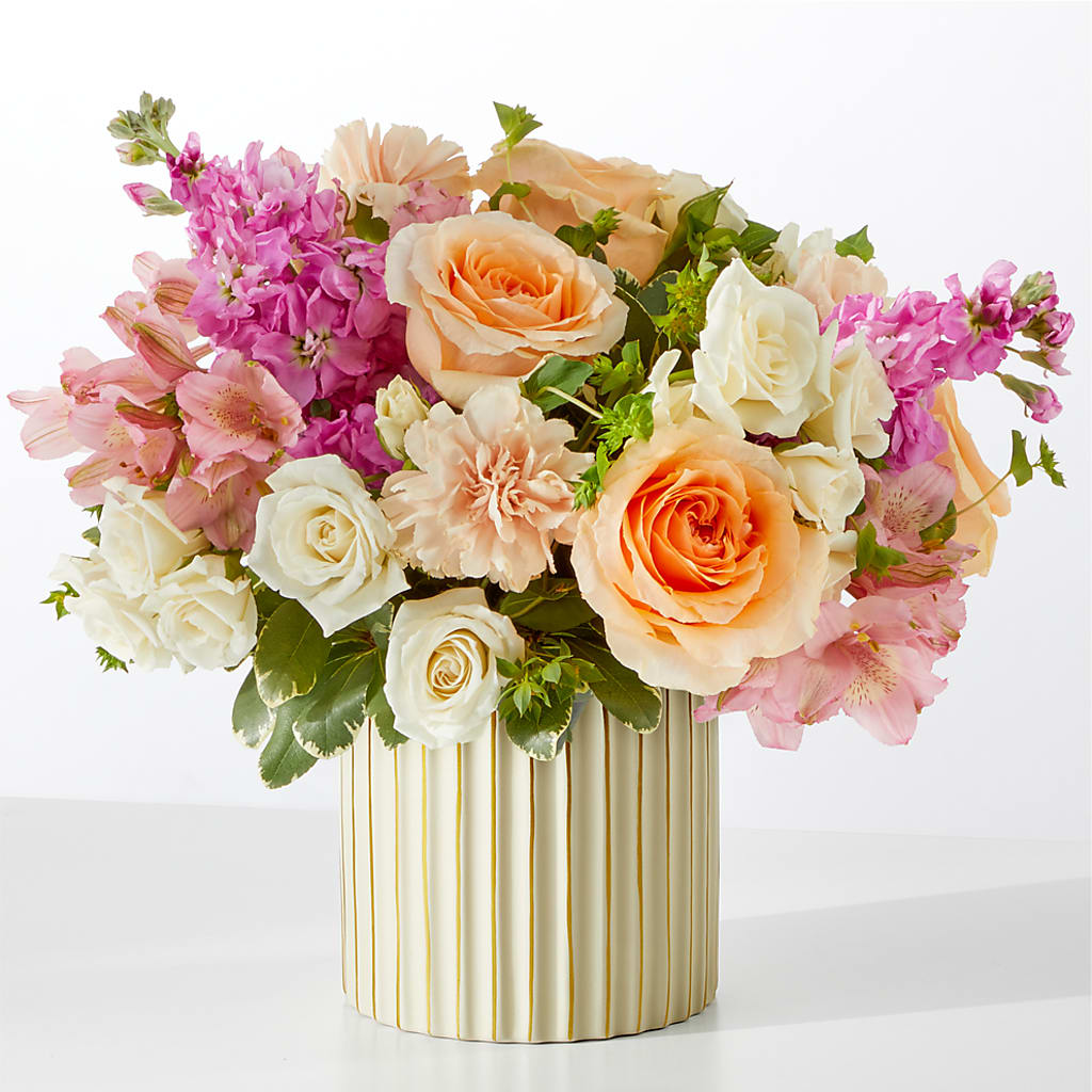 Paradise Bouquet with Ivory Vase – RANCHVIEW FLORAL & INTERIORS, Overland Park KS