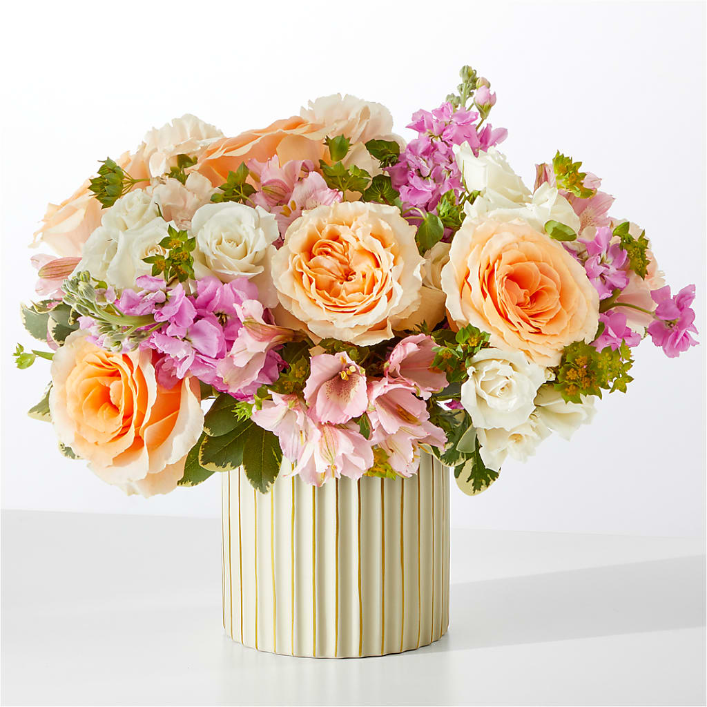 Paradise Bouquet with Ivory Vase – RANCHVIEW FLORAL & INTERIORS, Overland Park KS