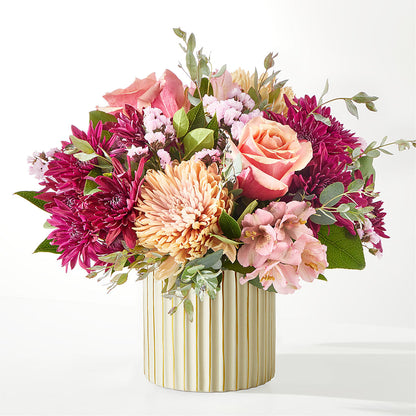 Berry Cobbler Bouquet with Ivory Vase – RANCHVIEW FLORAL & INTERIORS, Overland Park KS