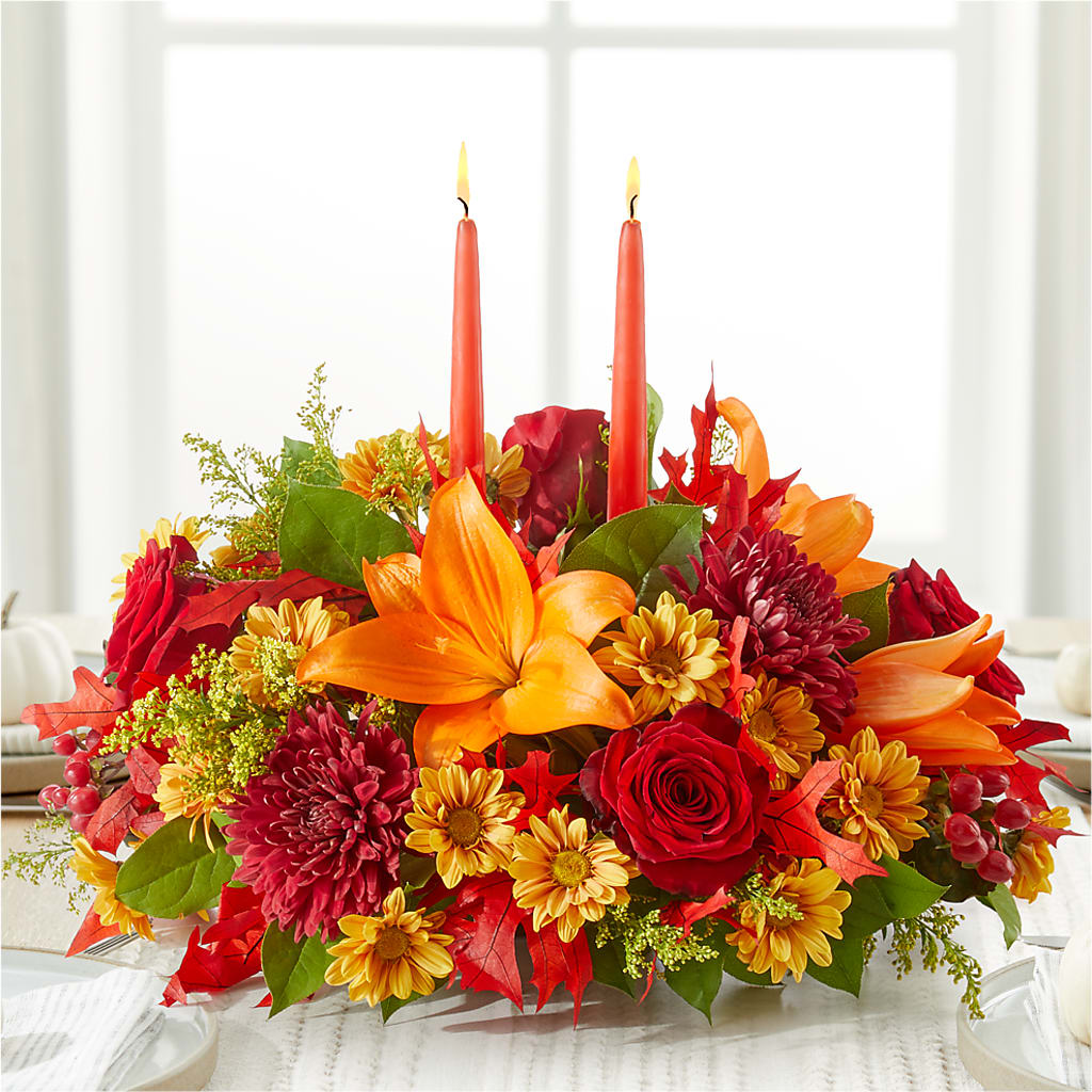 Autumn's Embrace Centerpiece – RANCHVIEW FLORAL & INTERIORS, Overland Park KS