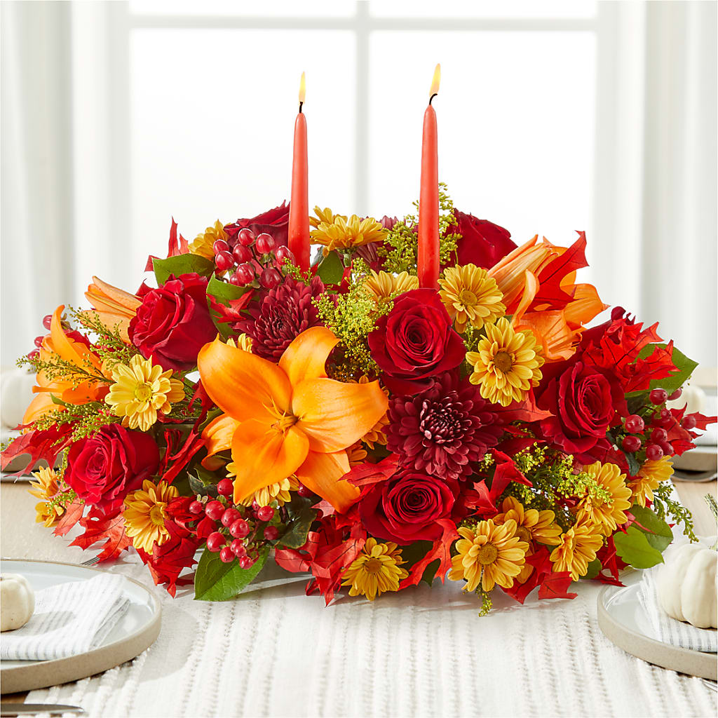Autumn's Embrace Centerpiece – RANCHVIEW FLORAL & INTERIORS, Overland Park KS
