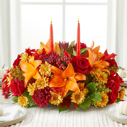 Autumn's Embrace Centerpiece – RANCHVIEW FLORAL & INTERIORS, Overland Park KS