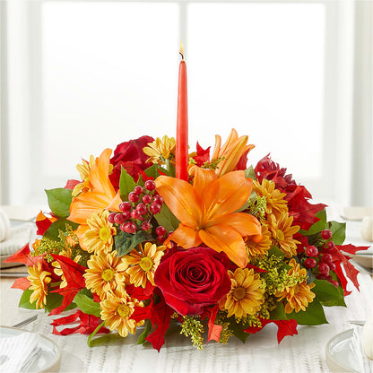 Autumn's Embrace Centerpiece – RANCHVIEW FLORAL & INTERIORS, Overland Park KS